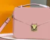 Mode Luxe Vrouw Meisje Messenger Bag Shoulder Cross-Body Shopping Classic Kaki Pink and Black Solid New Echt leer