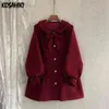 Kosahiki Jesień Cienka płaszcz Kawaii Płaszcz Kobiet Japoński Preppy Styl Solid Color Vintage Jacket Harajuku JK Sweet Autfit 211029