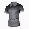 Golftennis Poloshirts voor heren Militaire stijl Reversoverhemden met korte mouwen Zakelijk Heren Top Tees Casual Camisa Jeugd Studenten Sportkleding Contrasterende kleuren Topshirts polo's