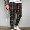 Pantaloni sportivi lunghi casuali da uomo di moda Pantaloni slim fit da palestra Pantaloni da corsa scozzesi Pantaloni sportivi da palestra Pantaloni Y2027