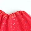 スカート子供の赤ちゃんの星のキラキラのシーケン3層チュレ幼児のPettiskirtの子供シフォン