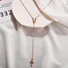 Ketten Modyle 2021 Sommer Goldkette Kreuz Halskette Kleiner religiöser Schmuck Frauen039s2150682