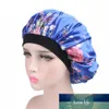 Saç Saten Bonnet Uyku Duş Kapağı Için İpek Bonnet Bonnet Kadınlar Gece Uyku Kap Kafa Kapak Geniş Elastik Bant