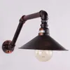 Vintage Industrial Loft Water Pipe Wall Light Retro Iron Wall Ceiling Lamp Multi Lights Lighting Living Room Bathroom Decor E27 210724