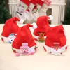 Kapelusz Boże Narodzenie dla dzieci Santa Claus Snowman Reindeer Niedźwiedź Xmas Nowy Rok Dekoracje Party Supplies Phjk2111