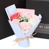 装飾的な花の花輪の石鹸の花のバラの花束バレンタインの日の贈り物ガールフレンド友人のための贈り物クリエイティブなクリスマス結婚式ギフト装飾