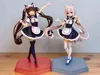 24 cm NEKOPARA Chocola Vanilla Anime Figura Chocola / Vainilla Figura de acción Juguete DESFILE Nekopara Chocola Figura Juguetes coleccionables X0503