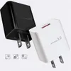3A 18W سريع الرسوم QC3.0 شاحن الحائط EU US AC AC Home Travel QPower Adapters for iPhone 11 12 14 Pro Max Huawei M1