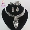 Arrivée Costume africain collier ensemble de bijoux plaqué or 18 carats cristal mariage femmes accessoires de mariée bijoux nigérians Sets290N