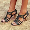 Sandales pour femmes Talons hauts Femme Bohême Pompes Mode Femmes évider Sandales Chaussures d'été en plein air Femmes Chaussures Femme Y0611