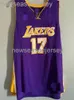 Zszyty Andrew Bynum #17 Purple Jersey Dostosuj dowolne nazwę numeru XS-5xl 6xl koszulka do koszykówki