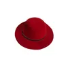 Chapeaux à large bord 2021 automne classique Fedoras chapeau masculin pour femmes hommes Chapeu Fedora Homem Bomber Panama ceinture rouge laine Jazz casquette