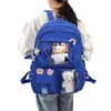 Bolsas al aire libre Mochila Kawaii Niños pequeños japoneses Útiles escolares Niños Niñas Bolsa Multi-bolsillo Accesorios lindos para adolescentes