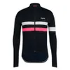 Rapha Pro Team Spring / Autum Męskie Rowerze Długie Rękawy Jersey Road Racing Koszule Jazda Bicykl Topy Oddychające Sporty Zewnętrzne Maillot S21050725