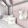 Decorazione per camera dei bambini 3D Teste di animali Cigno Decorazioni da parete per bambini Nursery Room Soft Install Game House