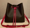 Designers de luxe NEONOE Seau Sacs à bandoulière Fleur Sacs à main Louise Femmes Fourre-tout Marque Lettre Vutton Sacs à main en cuir véritable Viuton Sac à bandoulière M44022