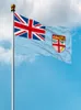 Fiji bayrakları ulusal polyester afiş uçan 90 * 150 cm 3 * 5ft bayrak tüm dünyada dünya çapında açık özelleştirilebilir