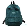 Fashion Unisex Simple Solid Color Zipper Backpack Travel Bag Student School Bags Children Bookbag For Girl Teenage