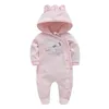 Unisex Winter Autumn born Baby Rompers Pjiamas Infant Onesies Velvet Warm Jumpsuit Boys Overalls Toddler Girls Clothing 210816