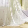 Farfalla ricamata Tulle Tenda per cucina Camera da letto Sheer Dandelion Finestra Tende Pannelli per camera delle ragazze Soggiorno P266Z 210712