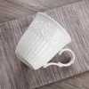 300 ml, tasses de neige mignonnes en porcelaine gaufrée blanche, tasse nespresso copo café, tasses drôles en céramique cadeau de noël, tasse taza para 220311