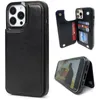 Korthållare Trendiga stötbeständiga mobiltelefonfodral för iPhone 13 Pro Max med slots Holder Women Men Luxury Magnetic Coin Pocke1903783