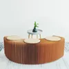 Objetos decorativos Figuras de design moderno acordeão de papel dobrável cadeira de sofá -sofá kraft bench