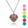 6 boules de feutre couleur chromatique aromathérapie diffuseur pendentif collier or diffuseur d'arôme médaillon femmes bijoux fantaisie