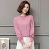 arrived Spring blouse women shirt female fashion loose long sleeved chiffon office lady tops D236 30 210506