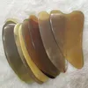 Natural Ox Horn Gua Sha Care Care Masager do Szyi Zdrowia Neck Ciała Ciało Powrót Guasz Scrape Massage Beauty Pielęgnacja Skincare