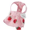 Pet Dog Apparel Cat Strawberry Princess Dresses Thin Sweet Dress For Small Girl Dog Sweet Pet Kirt Puppy Clothes6203129