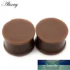 alisouy 2pcs 3mm-50mm 실리콘 유연한 두꺼운 귀 플레어 플러그 고체 육체 터널 큰 크기 귀 계기 익스프레스 쥬얼리 공장 가격 전문가 디자인 품질