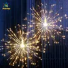 Guirlande lumineuse feu d'artifice 180LEDs 200LEDs 240LEDs 8 modes lumières scintillantes à piles avec télécommande pour décor de fête de mariage