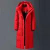 Устойчивый к зимнему холодному устойчивому устойчивому посту -30 высококачественные мужские женщины X-Longwinter) Теплый модный бренд красный Parkas 5XL 211206