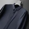 Men's Dress Shirts High Quality Spring 9XL 10XL 12XL Large Size Men Shirt Long Sleeved Purple Black Business Formal Mens Oversize Office 60