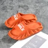 orange plattform flip flops