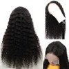 Curly Loose Deep Straight Lace Frontal Wig Human Hair Lace Front Wigs Natural Color for Women316A