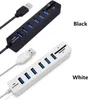 Hubs voor pc High Speed ​​6 Port Mini USB HUB Adapter Splitter SD-kaartlezer