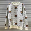 Mens fox Designers Sweaters Love Pullover Hoodie Long Sleeve Sweater Sweatshirt Knitwear Embroidery print letter Womens Clothing Winter Clothes S-2XL