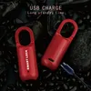 Licht Mini Smart Hangslot Vingerafdruk Ontgrendel Draagbare Keyless Waterpoof deurbeveiliging zonder app USB-poort oplaadbare slot