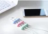 Adesivo Cabo Winder Silicone Cor Sólida Cabo De Cabo De Cabo De Desktop Wrapped Cord Organizer Desk Set Office Acessórios