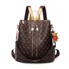 backpackLadies Qualified Leather Print Pattern Backpack Women Luxury Brand Design Double Shoulder Traval Casual Bacpacks1011771