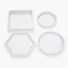 Silicone Casting Molds Casting Crystal Mold Clear Epoxy Silicone Resin Liquid Mold DIY Flower Pot Base Tea Coaster DAR202