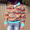 Mäns jackor Fashion Ethnic Sweaters Lapel Hooded Jacket Coat Pullover tjock för Homme Warm Casual Sticked 2022 Autumn Winter