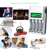 1.2V 4 slots AA AAA NI-MH ni-cd quick charge battery charger with LCD display EU AU US UK plug