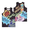 Filme REPPAR The Rugrats Basketball Jersey Regenerate Go selvagem Big Baby 1949 Pinky Records Dia de Airbrush Nickelodeon Tudo o que Hiphop costurou preto branco vermelho