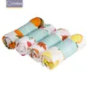 Elinfant Rainbow 4 Pcs Set Baby Warp 100% Algodão Cor Sólida Muslin Swaddle Cobertor 211105