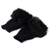 Cinq doigts gants femmes sans doigts mignon fausse fourrure tricoté femme hiver tricot plus chaud poignet main mitaine #2