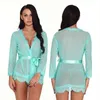 Lingerie sexy discoteca donna camicia da notte sexy trasparente in pizzo con rete camicia da notte per donna adulta passione calda abbigliamento per la casa 211208