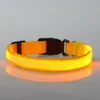 Colliers pour chiens Nylon Pet Night Safety LED Light Clignotant Glow in the Dark Petite laisse collier de sécurité